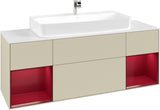 Villeroy & Boch Finion Waschtischunterschrank 1600 mm Glossy White Lacquer mit Beleuchtung