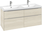 Villeroy & Boch Subway 3.0 Waschtischunterschrank 1272 mm Brilliant White mit 4 Auszügen