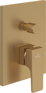 Villeroy & Boch Architectura Square Einhand-Wannenbatterie – Eckig, Chrom, 150x54x190 mm