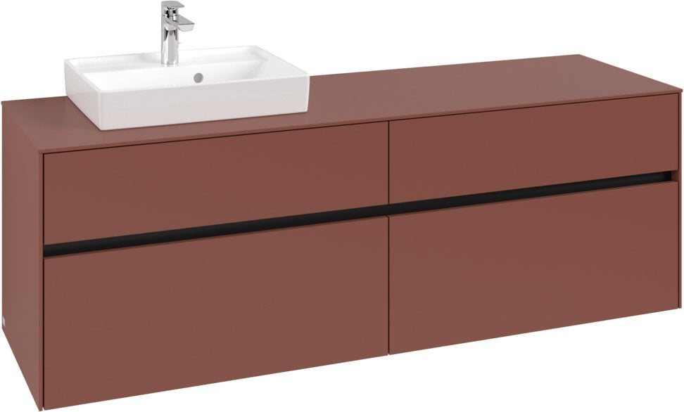 Villeroy & Boch Waschtischunterschrank Collaro C078 B0 1600 mm White Oak mit Beleuchtung und SoftClosing