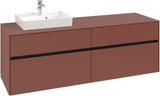 Villeroy & Boch Waschtischunterschrank Collaro C078 B0 1600 mm White Oak mit Beleuchtung und SoftClosing