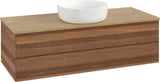 Villeroy & Boch Waschbeckenunterschrank Antao 1200 mm Warm Walnut mit Auszugsbeleuchtung