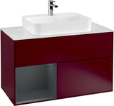 Villeroy & Boch Finion Waschtischunterschrank 1000 mm White Matt Lacquer mit LED-Beleuchtung