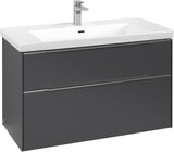 Villeroy & Boch Subway 3.0 Waschtischunterschrank C570L0 Brilliant White mit LED-Beleuchtung und SoftClosing