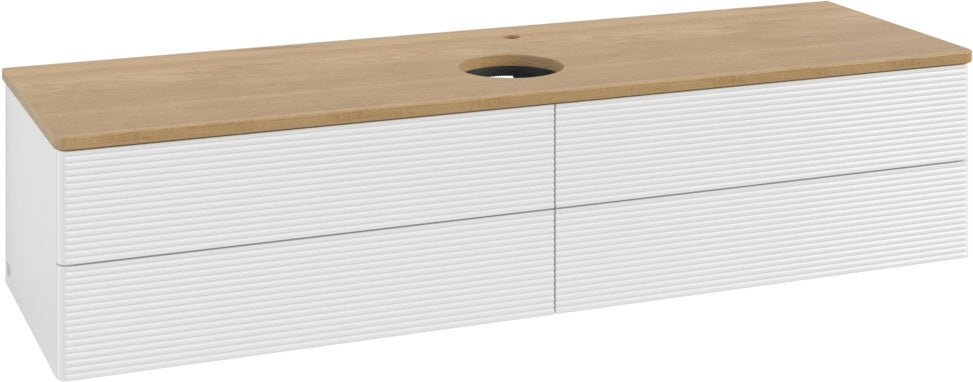 Villeroy & Boch Waschtischunterschrank Antao 1600 mm Glossy White Lacquer mit 4 Auszügen