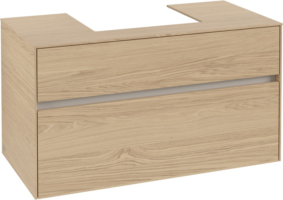 Villeroy & Boch Waschtischunterschrank Collaro Nordic Oak 1000 mm mit 2 Auszügen und SoftClosing