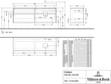 Villeroy & Boch Waschtischunterschrank Collaro C051 B0 1600 mm Glossy White mit LED-Beleuchtung