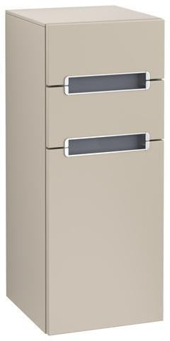 Villeroy & Boch SUBWAY 2.0 Seitenschrank 354 mm Eiche silbergrau – Wandhängend mit Soft-Close