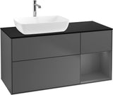 Villeroy & Boch Finion Waschtischunterschrank 1200 mm Glossy White mit Beleuchtung und SoftClosing