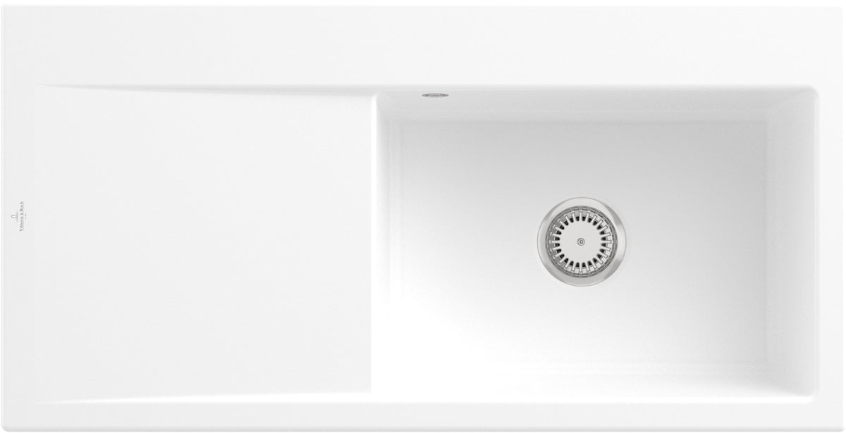 Villeroy & Boch Einbauspüle Subway Style 60 Weiß Alpin CeramicPlus 1000 mm