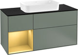 Villeroy & Boch Finion Waschtischunterschrank 1200 mm Glossy White Lacquer mit LED-Beleuchtung