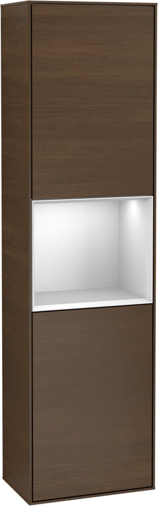 Villeroy & Boch Hochschrank Finion F460GF – 418 mm, Glossy White Lacquer, mit Beleuchtung & SoftClosing