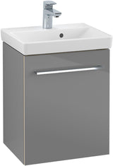 Villeroy & Boch Modern Möbelset 45 cm mit Lichtspiegel, Anschlag links, Arizona Oak – Badmöbel-Set
