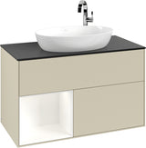 Villeroy & Boch Finion Waschbeckenunterschrank G892G 1000 mm Glossy White Lacquer mit Beleuchtung
