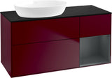 Villeroy & Boch Finion Waschtischunterschrank 1200 mm Glossy White Lacquer mit LED-Beleuchtung