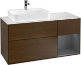 Villeroy & Boch Waschtischunterschrank Finion F401G 1200 mm Glossy White Lacquer mit Beleuchtung