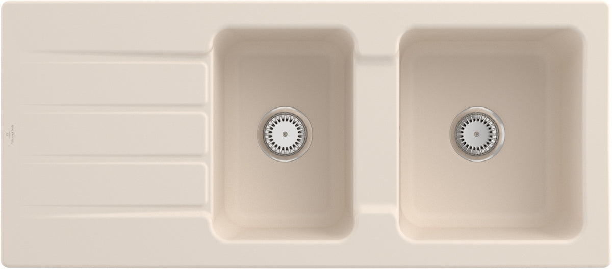 Villeroy & Boch Einbauspüle Architectura 80 338001R1 Weiß Alpin CeramicPlus 1160x510 mm