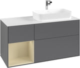 Villeroy & Boch Finion Waschbeckenunterschrank 1200 mm Glossy White Lacquer mit LED-Beleuchtung