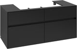 Villeroy & Boch Waschtischunterschrank Collaro C087 1200 mm Volcano Black mit 4 Auszügen