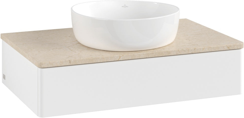 Villeroy & Boch Waschtischunterschrank Antao 800 mm Glossy White Lacquer mit LED-Beleuchtung