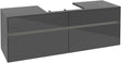 Villeroy & Boch Waschtischunterschrank Collaro C025 B0 1600 mm Glossy Grey mit LED-Beleuchtung