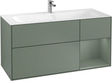 Villeroy & Boch Finion Waschbeckenunterschrank Glossy White Lacquer 1196 mm mit LED-Beleuchtung