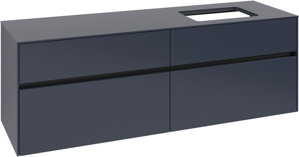 Villeroy & Boch Waschtischunterschrank Collaro C122 B0 1600 mm White Oak mit Beleuchtung