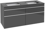 Villeroy & Boch Venticello Waschtischunterschrank 1257 mm Glossy White, 4 Auszüge, für 2 Waschtische