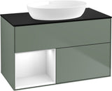 Villeroy & Boch Finion Waschtischunterschrank 1000 mm Glossy White Lacquer mit Beleuchtung
