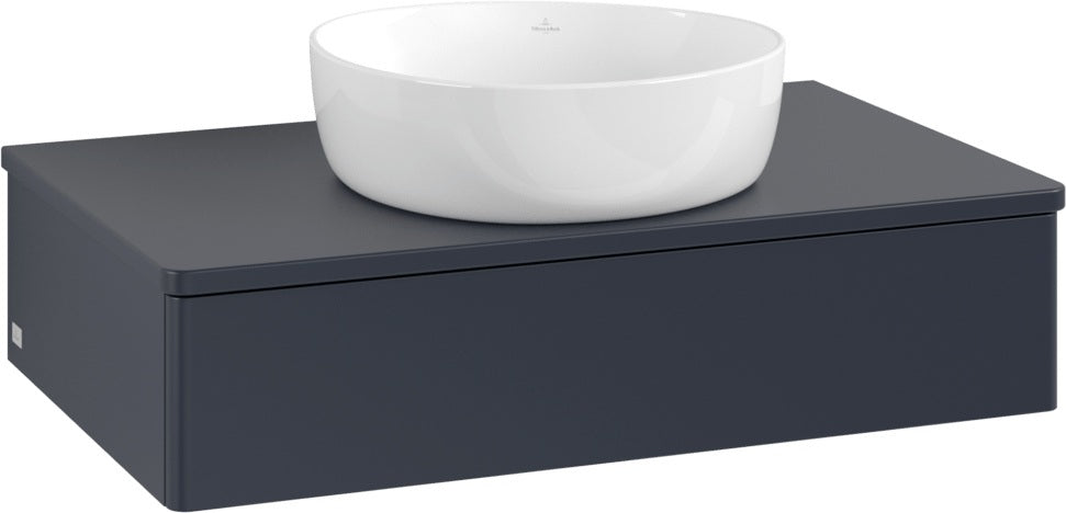 Villeroy & Boch Antao Waschtischunterschrank 800 mm Midnight Blue Matt Lackiert mit Auszug