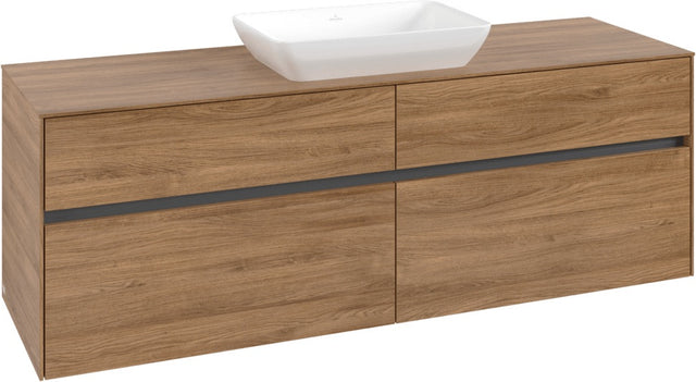 Villeroy & Boch Waschtischunterschrank Collaro C12000 1600 mm Kansas Oak mit 4 Auszügen