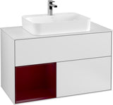 Villeroy & Boch Finion Waschtischunterschrank 1000 mm White Matt Lacquer mit LED-Beleuchtung