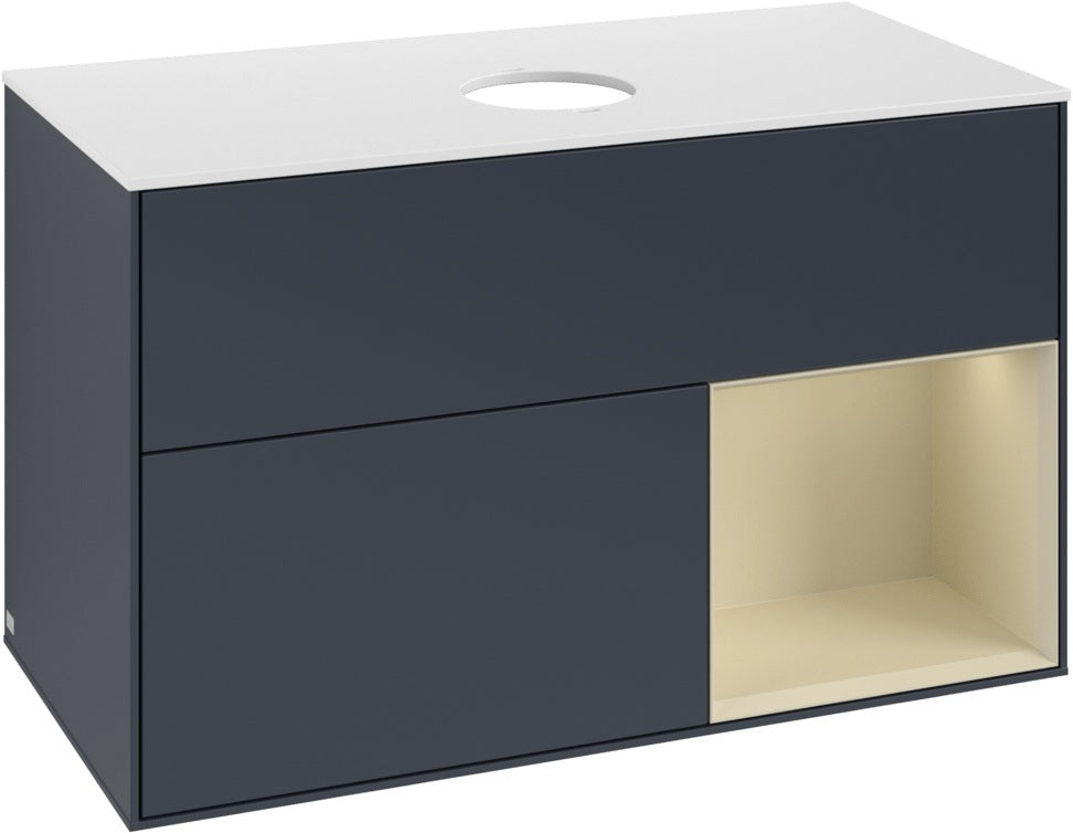 Villeroy & Boch Finion Waschtischunterschrank FA21GFGF 1000 mm Glossy White Lacquer