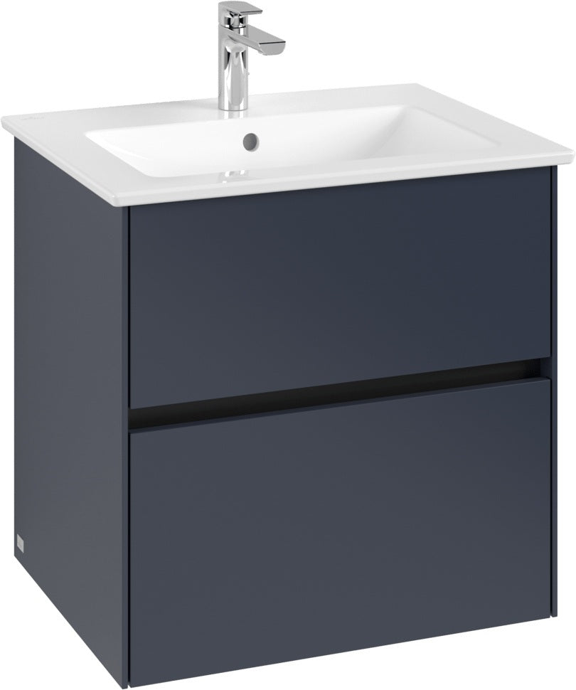 Villeroy & Boch Collaro Waschbeckenunterschrank C143 B0 White Oak 611 mm mit LED-Beleuchtung