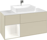 Villeroy & Boch Finion Waschtischunterschrank G161G 1200 mm Glossy White Lacquer mit LED-Beleuchtung