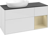 Villeroy & Boch Finion Waschtischunterschrank 1200 mm Glossy White Lacquer mit LED-Beleuchtung