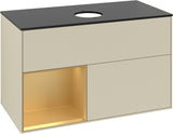 Villeroy & Boch Waschtischunterschrank Finion FA12G 1000 mm Glossy White Lacquer mit Beleuchtung