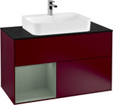 Villeroy & Boch Finion Waschtischunterschrank 1000 mm Glossy White Lacquer mit LED-Beleuchtung