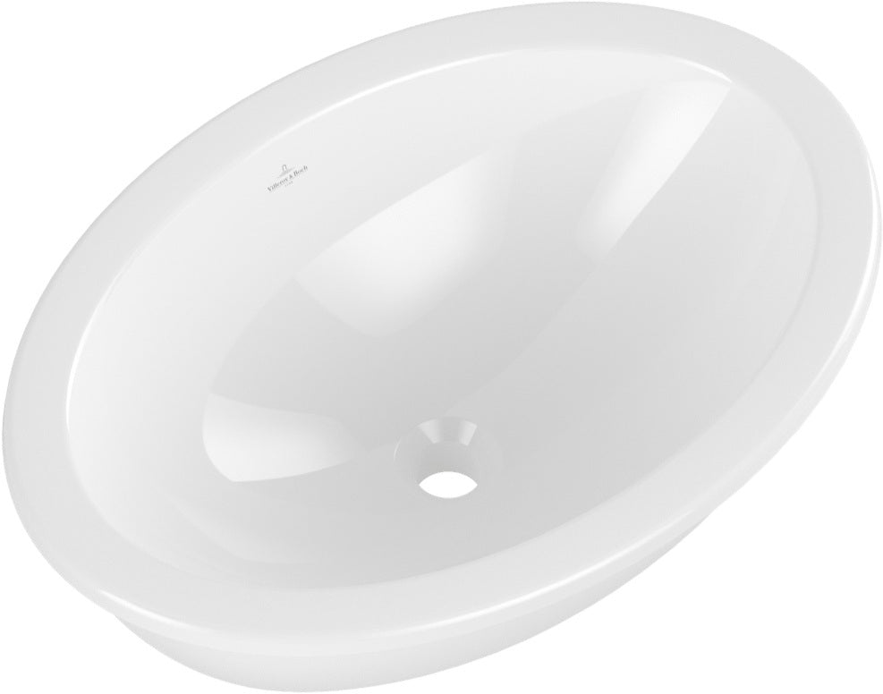 Villeroy & Boch Einbauwaschbecken Loop & Friends 4A62 Oval 570x410mm Weiß Alpin