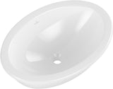 Villeroy & Boch Einbauwaschbecken Loop & Friends 4A62 Oval 570x410mm Weiß Alpin