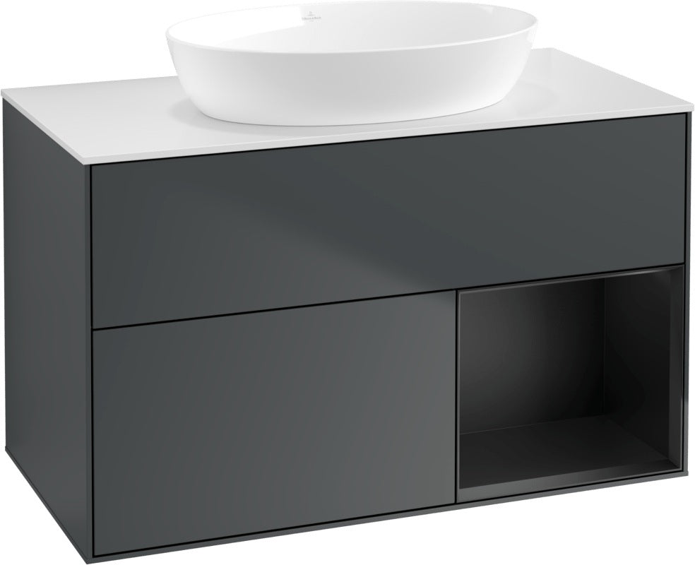 Villeroy & Boch Finion Waschtischunterschrank FA21GFGF 1000 mm Glossy White Lacquer