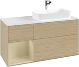 Villeroy & Boch Waschtischunterschrank Finion F271G 1200 mm Glossy White Lacquer mit Beleuchtung