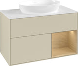 Villeroy & Boch Finion Waschtischunterschrank FA21GFGF 1000 mm Glossy White Lacquer
