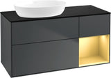Villeroy & Boch Finion Waschtischunterschrank 1200 mm Glossy White Lacquer mit LED-Beleuchtung