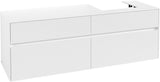 Villeroy & Boch Collaro Waschtischunterschrank 1600 mm Soft Grey, 4 Auszüge, Becken rechts