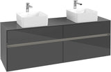 Villeroy & Boch Collaro Waschtischunterschrank 1600 mm Truffle Grey mit LED-Beleuchtung