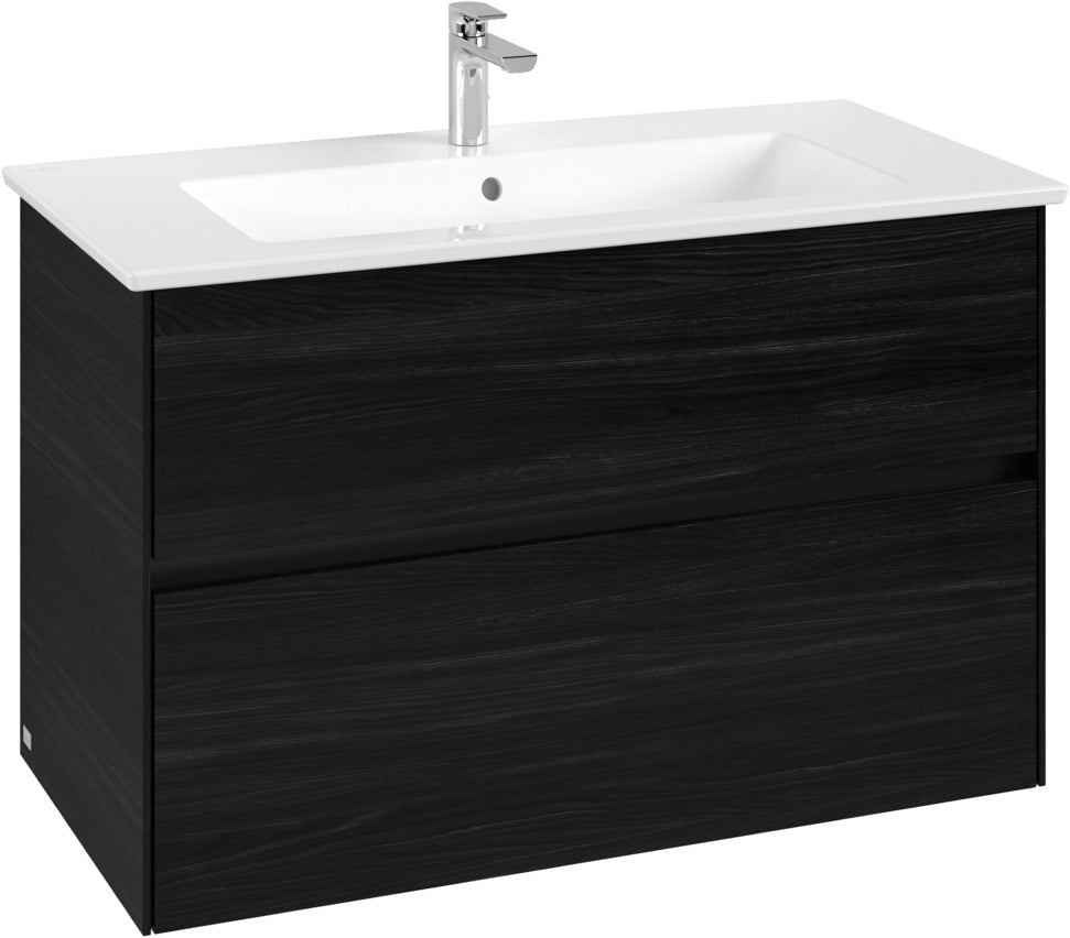 Villeroy & Boch Collaro Waschbeckenunterschrank 961 mm White Oak – 2 Auszüge, SoftClosing