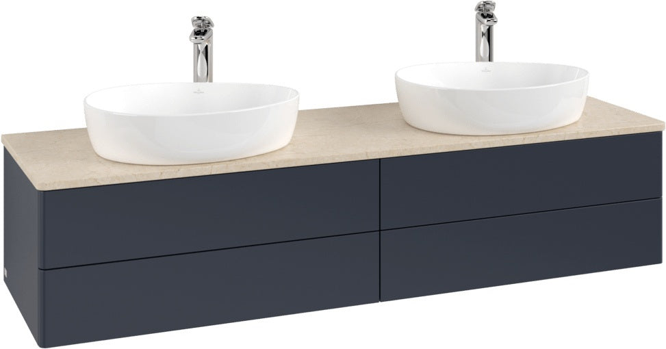 Villeroy & Boch Antao Waschtischunterschrank 1600 mm Anthrazit Matt mit LED-Beleuchtung
