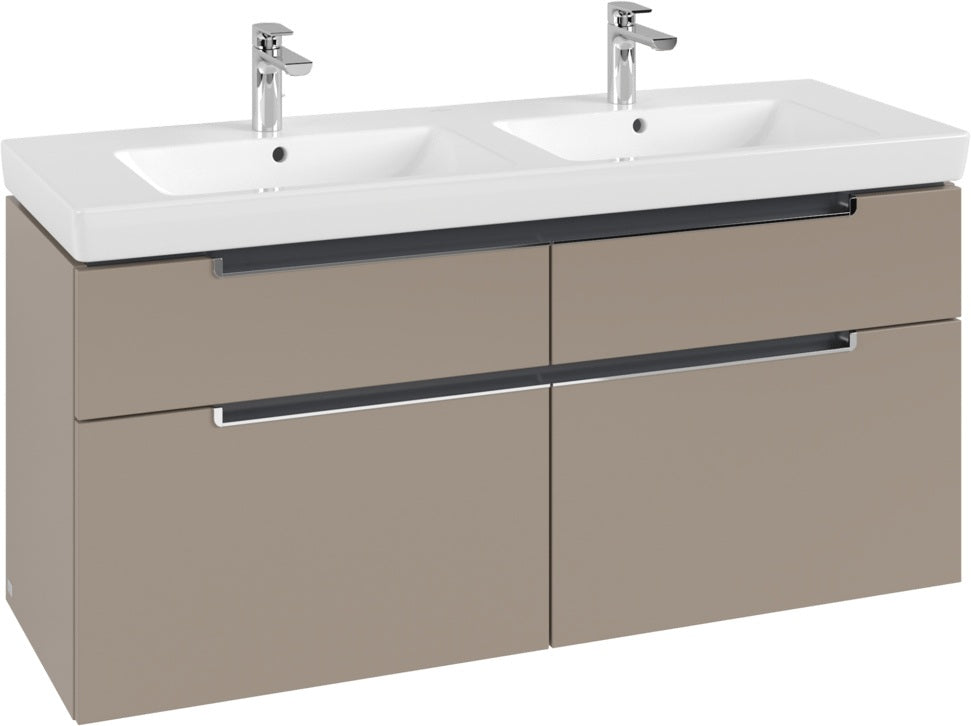 Villeroy & Boch Subway 2.0 Waschtischunterschrank A91710 Glossy White 1287 mm