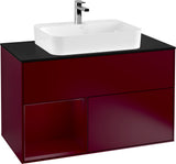 Villeroy & Boch Finion Waschtischunterschrank 1000 mm Glossy White Lacquer mit LED-Beleuchtung